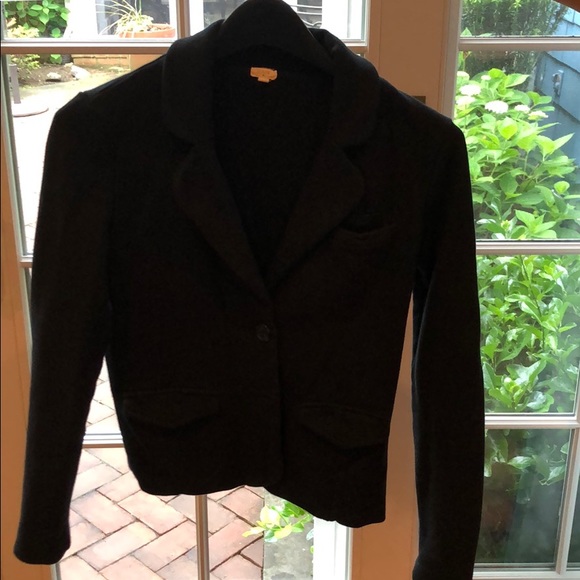 J. Crew Jackets & Blazers - J Crew Black Cotton-like Blazer